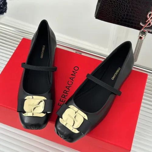 Salvatore Ferragamo Flat Shoes For Women #1408908 $102.00 USD, Wholesale Replica Salvatore Ferragamo Flat Shoes