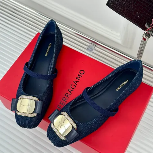 Salvatore Ferragamo Flat Shoes For Women #1408913 $102.00 USD, Wholesale Replica Salvatore Ferragamo Flat Shoes