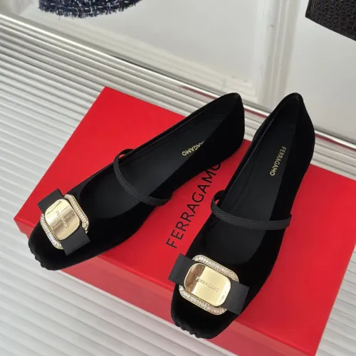 Salvatore Ferragamo Flat Shoes For Women #1408920 $105.00 USD, Wholesale Replica Salvatore Ferragamo Flat Shoes