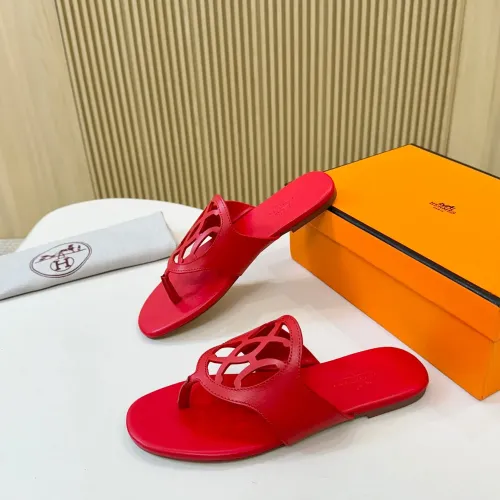 Replica Hermes Slippers For Women #1409029 $82.00 USD for Wholesale