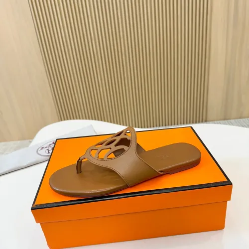 Replica Hermes Slippers For Women #1409033 $82.00 USD for Wholesale