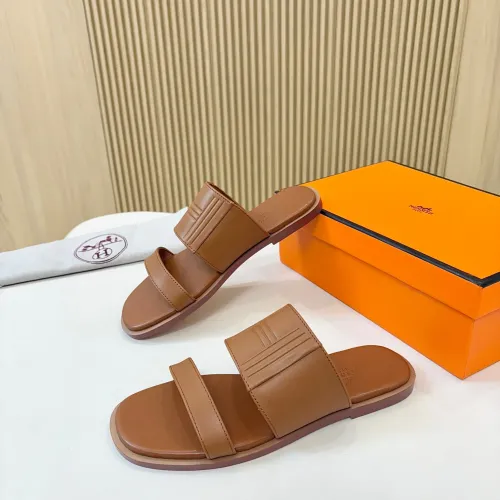 Replica Hermes Slippers For Women #1409040 $82.00 USD for Wholesale