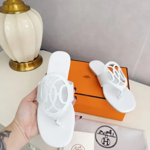 Replica Hermes Slippers For Women #1409049 $82.00 USD for Wholesale
