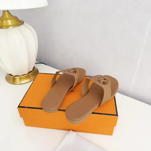 Replica Hermes Slippers For Women #1409053 $82.00 USD for Wholesale