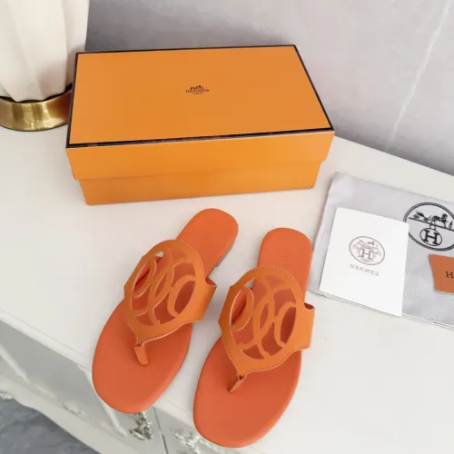 Replica Hermes Slippers For Women #1409054 $82.00 USD for Wholesale