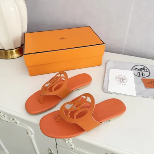 Replica Hermes Slippers For Women #1409054 $82.00 USD for Wholesale