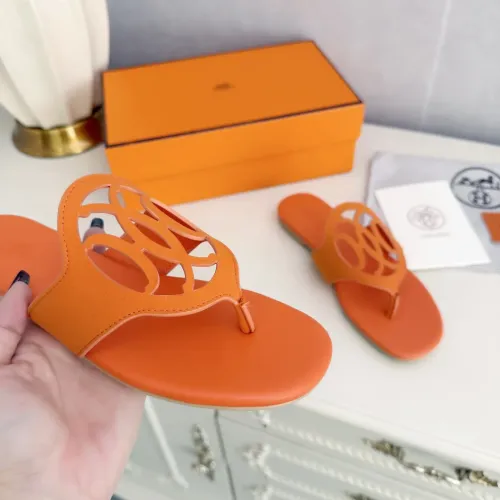 Replica Hermes Slippers For Women #1409054 $82.00 USD for Wholesale