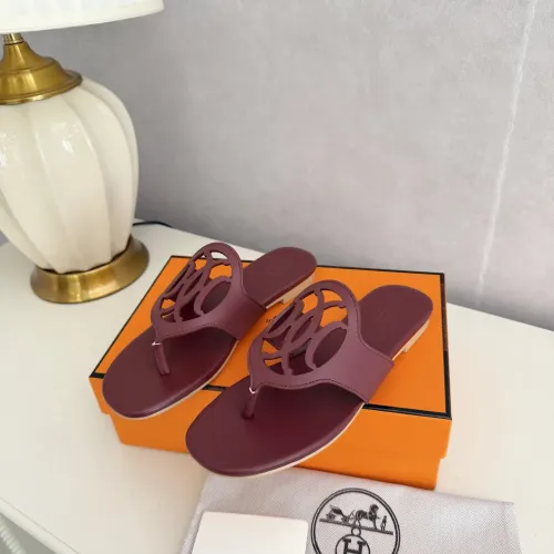 Replica Hermes Slippers For Women #1409059 $82.00 USD for Wholesale