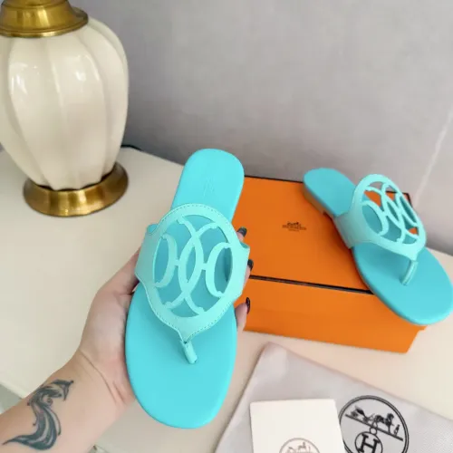 Replica Hermes Slippers For Women #1409061 $82.00 USD for Wholesale