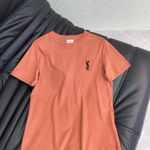 Yves Saint Laurent YSL T-shirts Short Sleeved For Women #1409106 $52.00 USD, Wholesale Replica Yves Saint Laurent YSL T-shirts