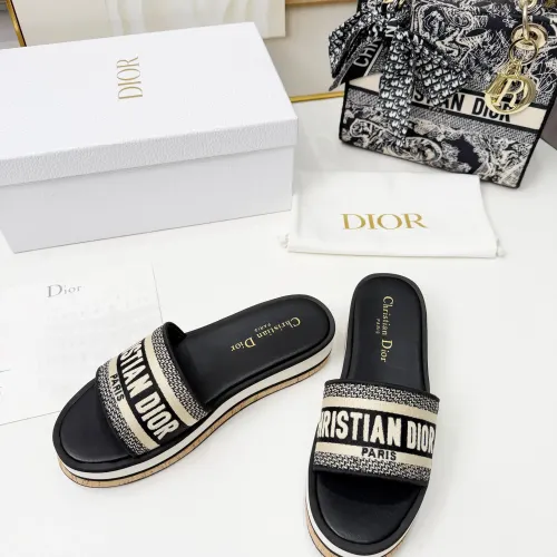 Replica Christian Dior Slippers For Women #1409176 $85.00 USD for Wholesale
