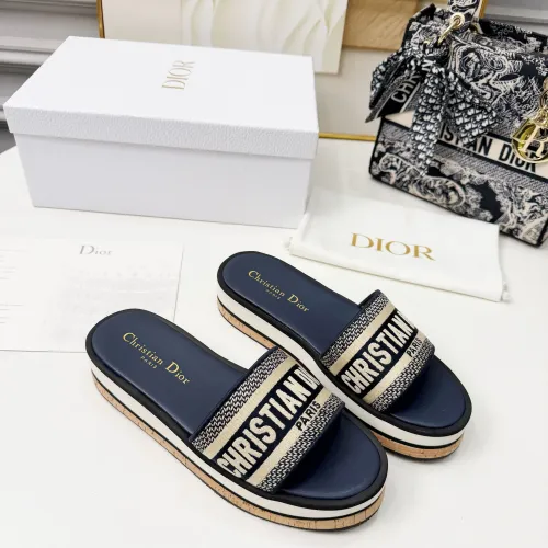 Replica Christian Dior Slippers For Women #1409177 $85.00 USD for Wholesale