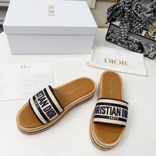 Replica Christian Dior Slippers For Women #1409178 $85.00 USD for Wholesale
