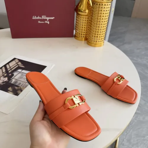 Replica Salvatore Ferragamo Slippers For Women #1409344 $82.00 USD for Wholesale