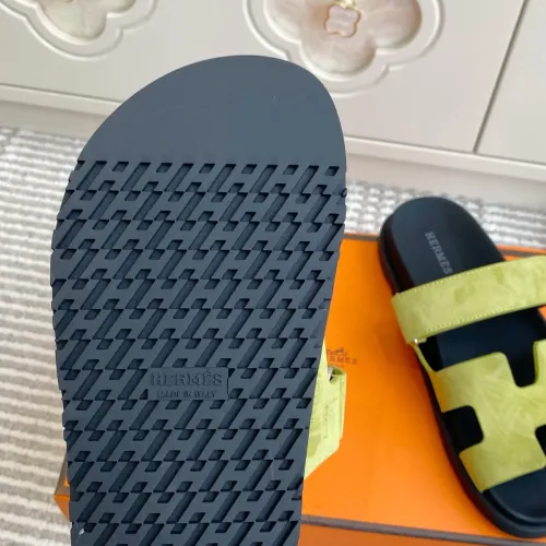 Replica Hermes Slippers For Men #1409370 $98.00 USD for Wholesale