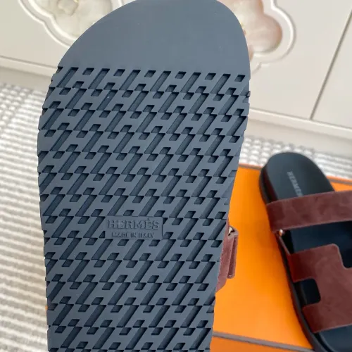 Replica Hermes Slippers For Men #1409372 $98.00 USD for Wholesale