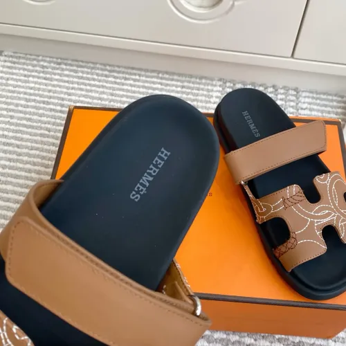 Replica Hermes Slippers For Men #1409376 $98.00 USD for Wholesale