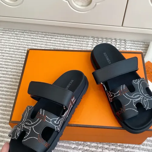 Replica Hermes Slippers For Men #1409378 $98.00 USD for Wholesale