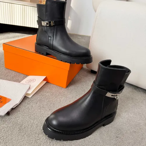 Replica Hermes Boots For Women #1409379 $118.00 USD for Wholesale