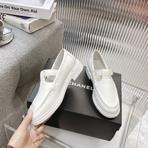 Replica Chanel Leather Shoes For Women #1409380 $102.00 USD for Wholesale