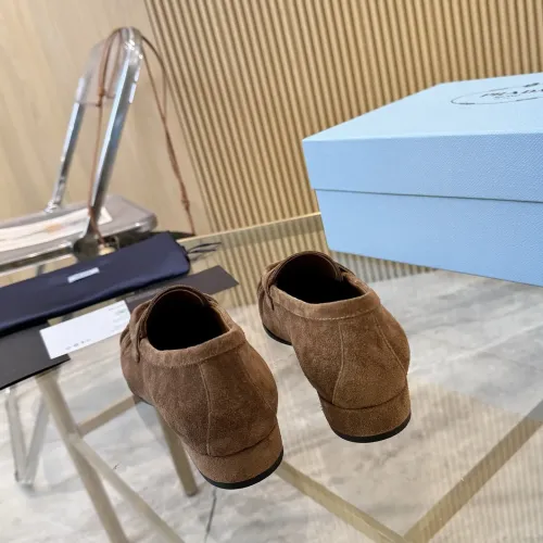 Replica Prada Leather Shoes For Women #1409385 $102.00 USD for Wholesale