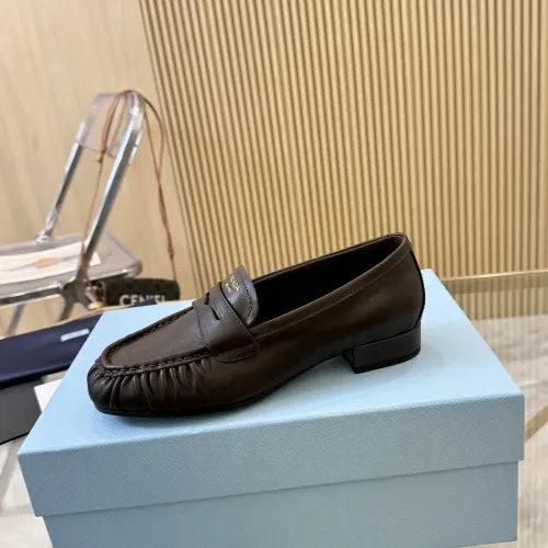Replica Prada Leather Shoes For Women #1409388 $102.00 USD for Wholesale