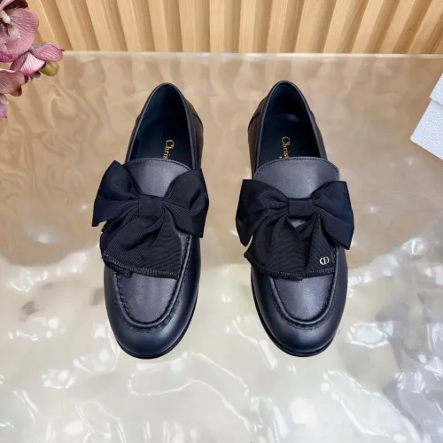 Replica Christian Dior Leather Shoes For Women #1409392 $115.00 USD for Wholesale