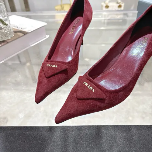 Replica Prada High-heeled Shoes For Women #1409411 $108.00 USD for Wholesale