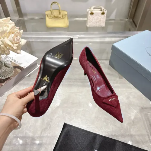 Replica Prada High-heeled Shoes For Women #1409411 $108.00 USD for Wholesale