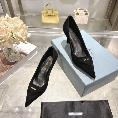 Replica Prada High-heeled Shoes For Women #1409413 $108.00 USD for Wholesale
