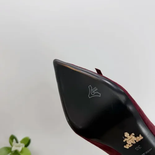 Replica Prada High-heeled Shoes For Women #1409431 $102.00 USD for Wholesale