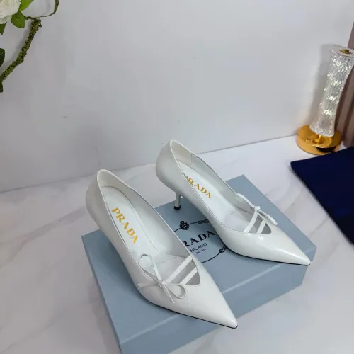 Replica Prada High-heeled Shoes For Women #1409434 $102.00 USD for Wholesale