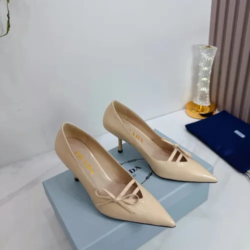 Replica Prada High-heeled Shoes For Women #1409435 $102.00 USD for Wholesale