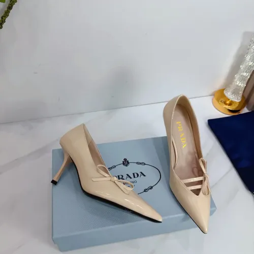 Replica Prada High-heeled Shoes For Women #1409435 $102.00 USD for Wholesale