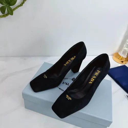 Replica Prada High-heeled Shoes For Women #1409441 $102.00 USD for Wholesale