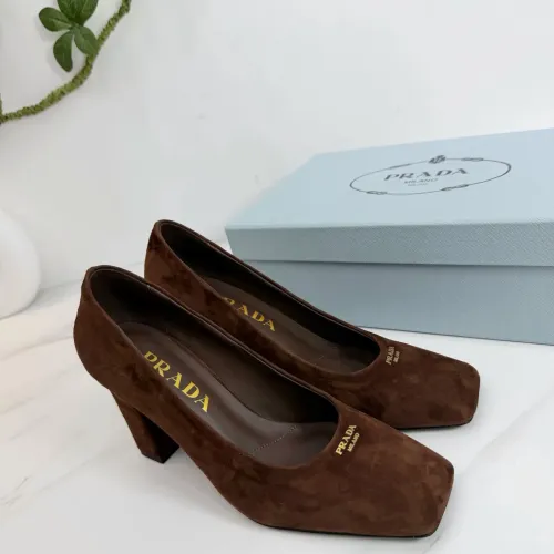 Prada High-heeled Shoes For Women #1409442 $102.00 USD, Wholesale Replica Prada High-heeled Shoes