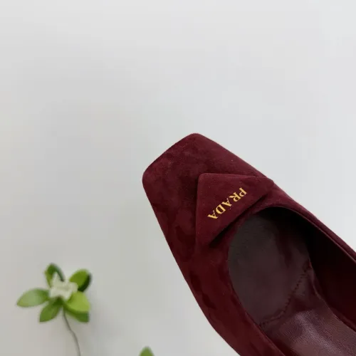 Replica Prada High-heeled Shoes For Women #1409445 $102.00 USD for Wholesale