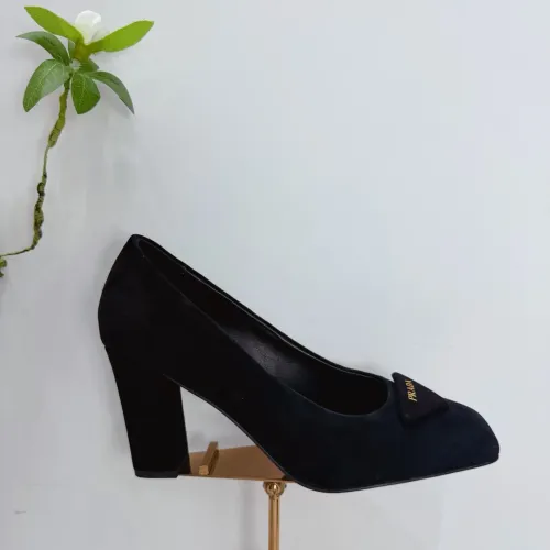 Replica Prada High-heeled Shoes For Women #1409447 $102.00 USD for Wholesale