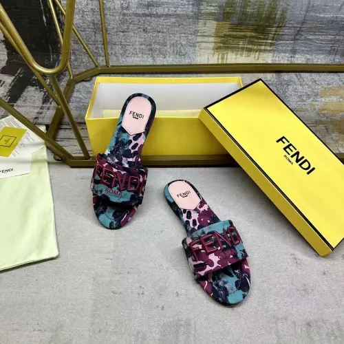 Replica Fendi Slippers For Women #1409495 $82.00 USD for Wholesale