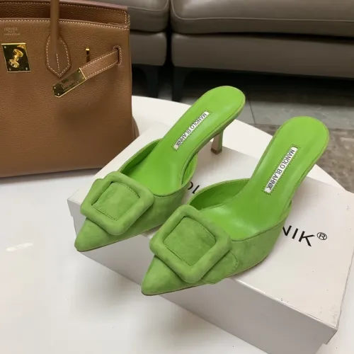 Manolo Blahnik Slippers For Women #1409575 $96.00 USD, Wholesale Replica Manolo Blahnik Slippers