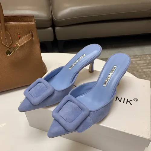 Manolo Blahnik Slippers For Women #1409576 $96.00 USD, Wholesale Replica Manolo Blahnik Slippers