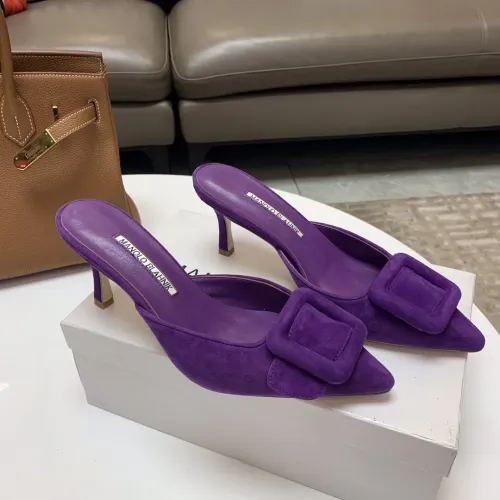 Manolo Blahnik Slippers For Women #1409580 $96.00 USD, Wholesale Replica Manolo Blahnik Slippers