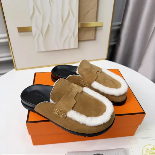 Replica Hermes Slippers For Women #1409634 $96.00 USD for Wholesale