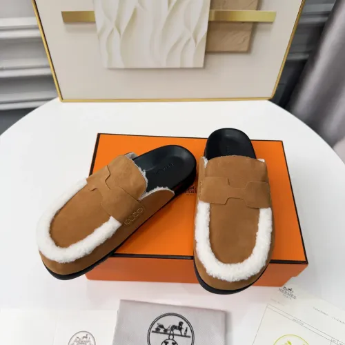 Replica Hermes Slippers For Women #1409636 $96.00 USD for Wholesale