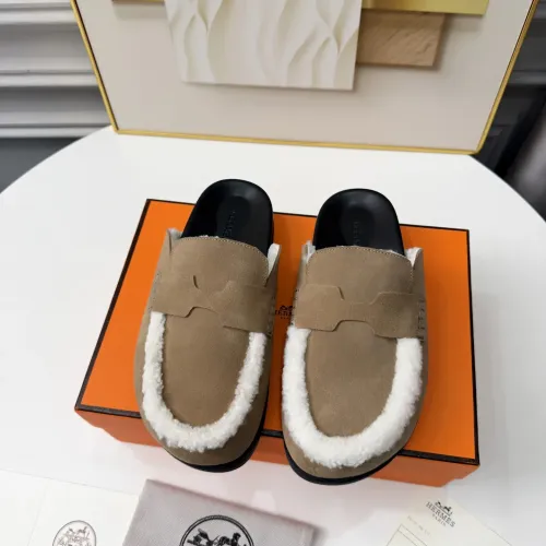 Replica Hermes Slippers For Women #1409638 $96.00 USD for Wholesale