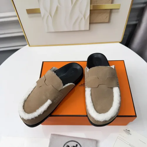 Replica Hermes Slippers For Women #1409638 $96.00 USD for Wholesale