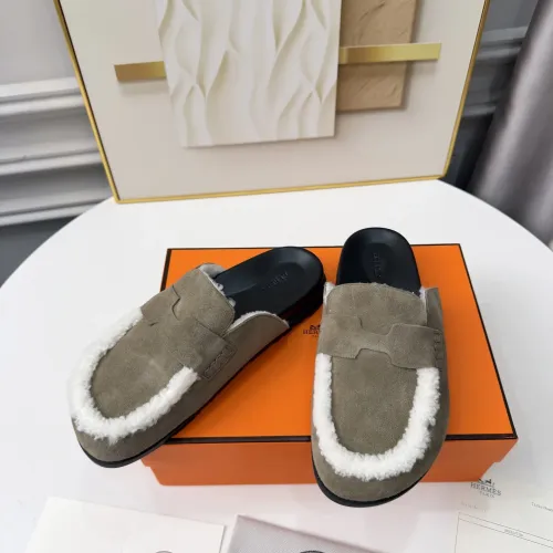 Replica Hermes Slippers For Women #1409642 $96.00 USD for Wholesale