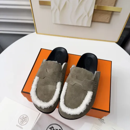 Replica Hermes Slippers For Men #1409643 $96.00 USD for Wholesale