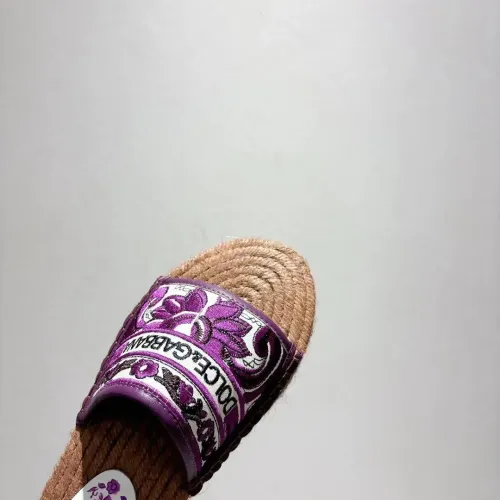 Replica Dolce & Gabbana D&G Slippers For Women #1409670 $88.00 USD for Wholesale