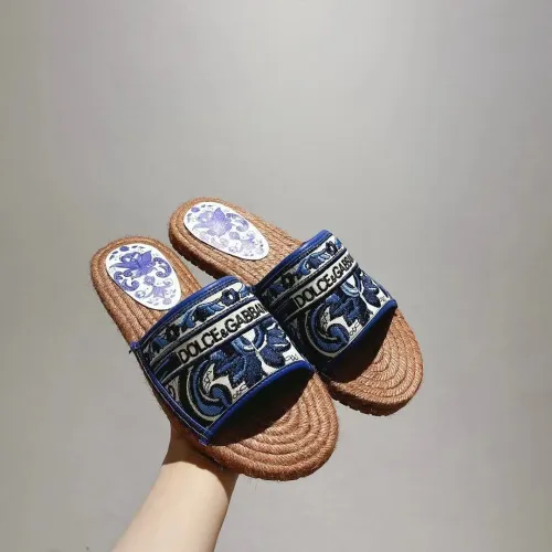 Dolce &amp; Gabbana D&amp;G Slippers For Women #1409671 $88.00 USD, Wholesale Replica Dolce &amp; Gabbana D&amp;G Slippers